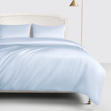 Online Baby Blue 22 Momme Mulberry Silk Duvet Cover UK