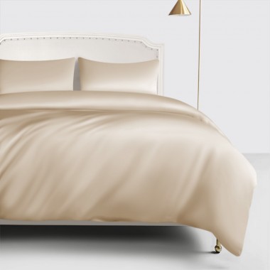 Online Beige 22 Momme Mulberry Silk Duvet Cover UK