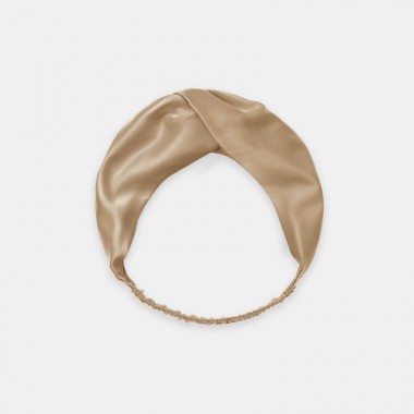 Online Beige Mulberry Silk Headband UK