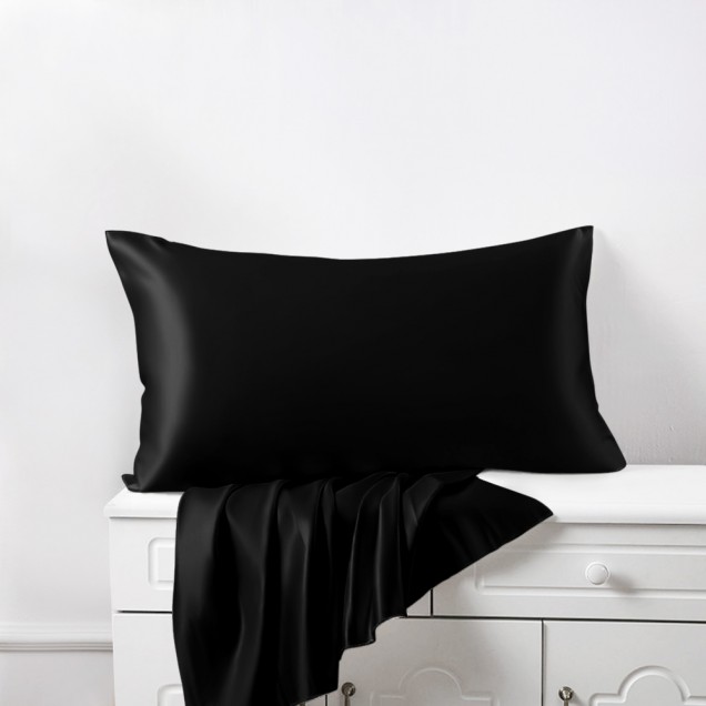 Online Black Envelope 22 Momme Mulberry Silk Pillowcase UK