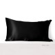 Online Black 22 Momme Mulberry Zipper Silk Pillowcase UK