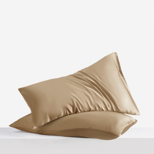 Online Cappuccino Envelope 22 Momme Mulberry Silk Pillowcase UK