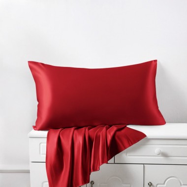 Online Cherry 22 Momme Mulberry Zipper Silk Pillowcase UK