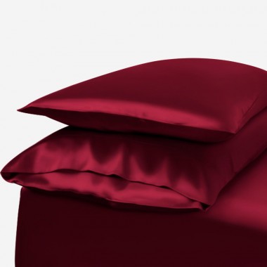 Online Claret Envelope 22 Momme Mulberry Silk Pillowcase UK