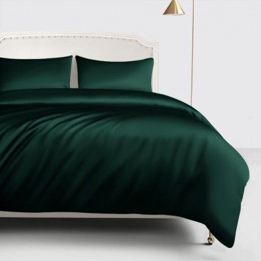 Online Dark Green 22 Momme Mulberry Silk Duvet Cover UK