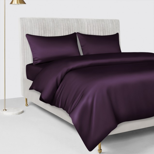 Online Grape 22 Momme Mulberry Silk Duvet Cover UK