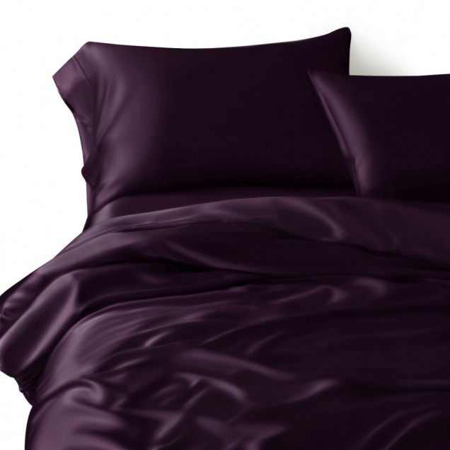 Online Grape 22 Momme Mulberry Silk Duvet Cover UK