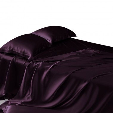 Online Grape 22 Momme Mulberry Silk Sheet Set UK