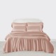 Online Pearl Pink 3 PCS 22 Momme Mulberry Silk Duvet Cover Set UK