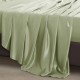 Online Sage Green 22 Momme Mulberry Silk Flat Sheet UK