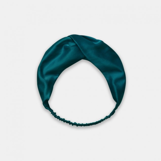 Online Teal Mulberry Silk Headband UK