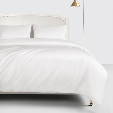 Online White 22 Momme Mulberry Silk Duvet Cover UK